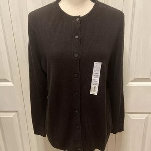 Women Cardigan.Brand Croft&Barrow.Color Black.Sz M